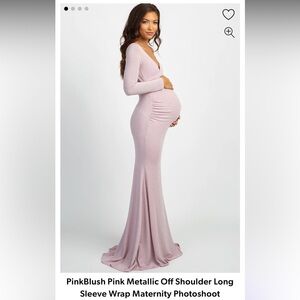 Pink Blush Maternity Gown